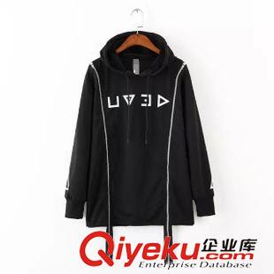 ★10月9號(hào)新款更新 2015秋季新款英倫風(fēng)寬松款鹿皮絨下擺雙拉鏈長(zhǎng)袖套頭衛(wèi)衣 上衣