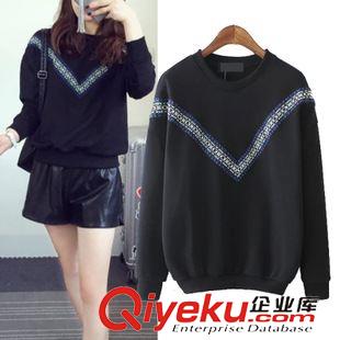 ★10月7號(hào)新款更新 2015秋冬新款復(fù)古宮廷刺繡百搭修身短款套頭針織毛衣 女 D31075