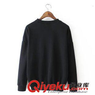 ★10月7號(hào)新款更新 2015秋季新款民族風(fēng)V型刺繡休閑百搭寬松套頭衛(wèi)衣女上衣 E11052原始圖片2