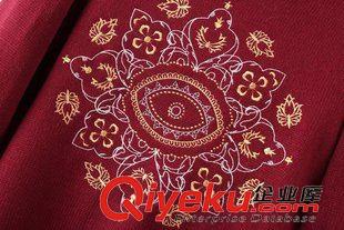 ★10月7號(hào)新款更新 2015秋冬新款復(fù)古宮廷刺繡百搭修身短款套頭針織毛衣 女 D31075原始圖片3