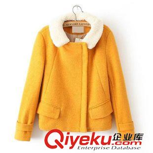 ★10月7號(hào)新款更新 2015秋冬款時(shí)尚優(yōu)雅短款毛呢外套+純色半身裙短裙套裝  女原始圖片2