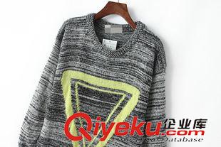 ★10月7號新款更新 2015秋冬新款寬松三角圖案針織修身打底包臀連衣裙短裙 女J41061原始圖片3