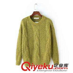 ★9月22號(hào)新款更新 歐洲站秋季新款 時(shí)尚麻花長袖圓領(lǐng)毛衣女式針織衫 女裝上衣原始圖片3