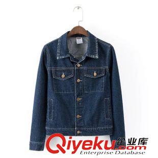 ★9月16號(hào)新款更新 2015秋季新款歐美復(fù)古水洗牛仔短款外套長(zhǎng)袖修身牛仔衣 K19285原始圖片2