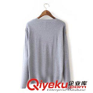 ★9月14號新款更新 2015秋季新款美女圖燙鉆拼接毛衣修身套頭針織打底衫 女 F39254原始圖片2