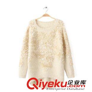 ★9月12號新款更新 2015秋季新款迷彩提花長款寬松顯瘦長袖針織毛衣外套 D39217