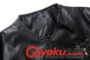 ★9月6號新款更新 2015秋冬新款時尚機車皮夾克歐美風修身短款皮衣外套 女 H29107原始圖片3