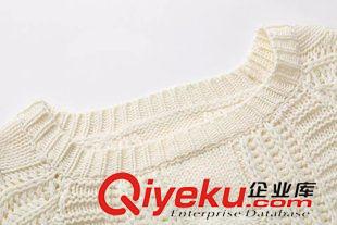 ★9月6號新款更新 2015秋季新款歐美時尚燈籠袖寬松百搭短款套頭線衣毛衣 H29104原始圖片3