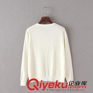★9月4號新款更新 2015秋季新款刺繡桃心百搭修身長袖針織小外套毛衣女 M49063原始圖片3