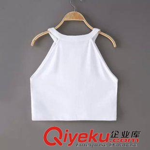 ◆吊帶/小背心 2015夏季新款多色露肩小背心修身露臍短款背心 女上衣  G37219原始圖片3