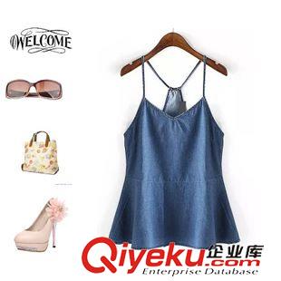 ◆吊帶/小背心 2015夏季新款迷彩印花背帶裙+純色無袖背心兩件套連衣裙 N96387