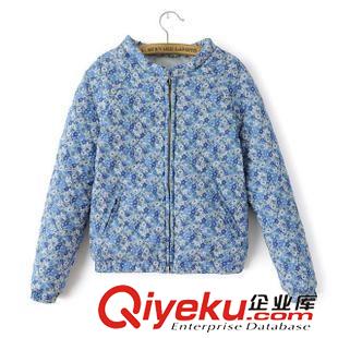 ◆夾克/外套 歐洲站 2014冬季新品大毛領長袖中長毛呢外套大衣女 J13742