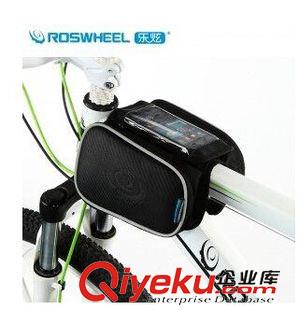 乐炫车包 ROSWHEEL 乐炫 12813 自行车骑行质感碳纤纹马鞍包山地触屏手机包