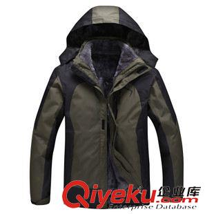 沖鋒衣 1411新款男款戶外運動三合一長絨內(nèi)膽兩件套登山服沖鋒衣騎行服原始圖片3
