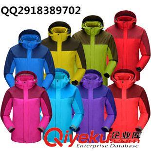 沖鋒衣 1506新款男款戶外運動三合一抓絨內(nèi)膽兩件套女登山服沖鋒衣騎行服原始圖片2
