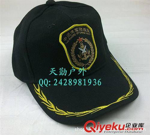 作訓(xùn)帽 海軍陸戰(zhàn)隊(duì)棒球帽遮陽帽鴨舌帽 特種兵棒球帽 軍迷黑色太陽帽原始圖片2