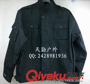 保安制服 作训服 执勤服 黑色长袖保安作训服套装 物业工作服原始图片2