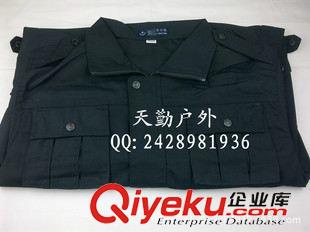 保安制服 作训服 执勤服 黑色长袖保安作训服套装 物业工作服原始图片3