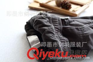 9月份新品 品質(zhì)很贊 歐單15秋冬加厚款兒童純棉梭織搖粒絨休閑長(zhǎng)褲皮筋腰