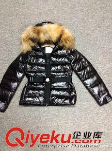 羽絨服 大牌外貿真品鴨絨女短款羽絨服 歐洲站大牌長款連帽毛領羽絨服原始圖片3