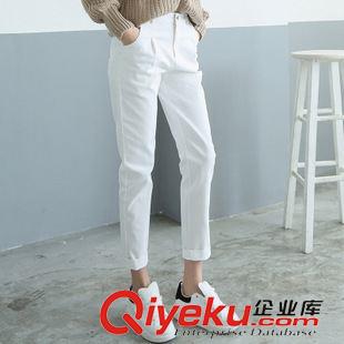 牛仔褲 實拍 新款 女裝哈倫小腳寬松休閑九分顯瘦牛仔褲 休閑褲原始圖片2