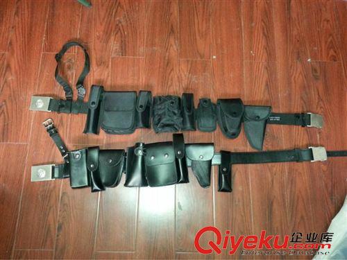 腰帶 黑色全牛皮八件套 武裝帶 執勤腰帶 多功能八大件 外腰帶交通原始圖片2