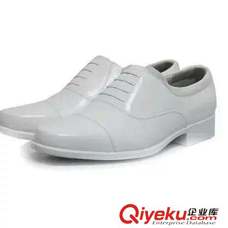 海軍系列 07式 三接頭白皮鞋 海白皮鞋 商務(wù)正裝牛皮婚鞋WJ皮鞋原始圖片3