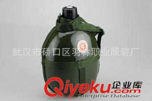 軍訓(xùn)服裝 批發(fā)2L87軍綠色水 壺老式軍訓(xùn)水壺野營居家十字帆布水壺 軍迷用原始圖片2