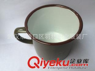 軍訓(xùn)服裝 綠色口杯 9厘米搪瓷口杯 軍訓(xùn)杯子