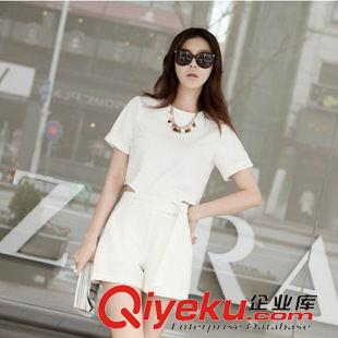休閑套裝 2014夏裝新款女裝韓國東大門代購夏季連衣褲潮連體短褲套裝原始圖片2