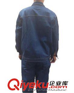 長(zhǎng)袖工裝 牛仔加厚工作服 秋季工程服電焊服 勞保服工程服  批發(fā)原始圖片3