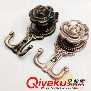 墻鉤 窗簾金屬掛鉤 墻鉤 玫瑰花鉤 歐式窗簾掛鉤 簡易實惠耐用窗簾墻鉤原始圖片2
