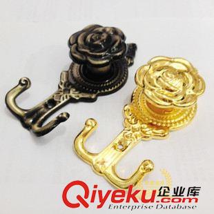 墻鉤 窗簾金屬掛鉤 墻鉤 玫瑰花鉤 歐式窗簾掛鉤 簡易實惠耐用窗簾墻鉤原始圖片3