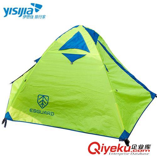 背包/配件類 伊思佳zp戶外雙人雙層野營(yíng)鋁桿高山露營(yíng)透氣防風(fēng)防暴雨帳篷原始圖片3