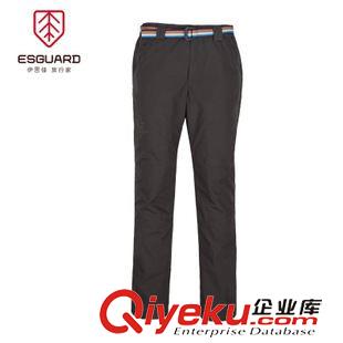 抓絨/軟殼類 伊思佳沖鋒褲男款 冬季防風防水保暖抓絨褲保暖抗靜電沖鋒褲