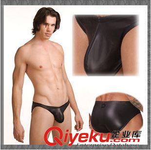N2N品牌 廠家批發正品N2N男士內褲仿皮、漆皮雙丁褲T褲時尚性感U凸設計