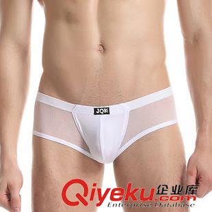 網紗面料 廠家直銷男士內褲 時尚性感網紗三角褲 超薄透明U凸設計男三角褲