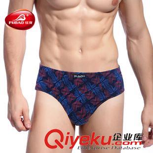 福寶 新款 福寶男士莫代爾印花舒適時尚透氣好穿男士平角褲 9236
