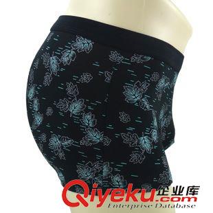 福寶 2015新款 福寶男士莫代爾柔軟透氣輕盈莫代爾印花平角褲9263原始圖片2