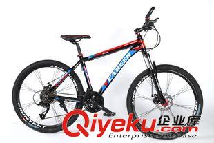上海{yj}麟龍 鋁27速_{yj} 山地自行車包郵雙碟剎減震26寸變速單車男女學生原始圖片3