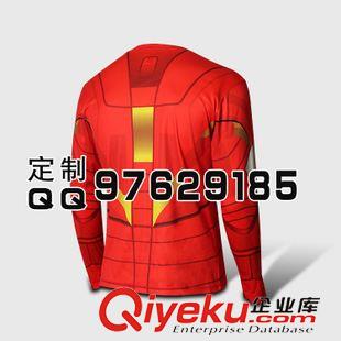 長袖英雄T恤衫 {zx1}正品鋼鐵俠長袖圓領(lǐng)T恤衫定制廠家 戶外圓領(lǐng)長袖鋼鐵俠T恤衫原始圖片2