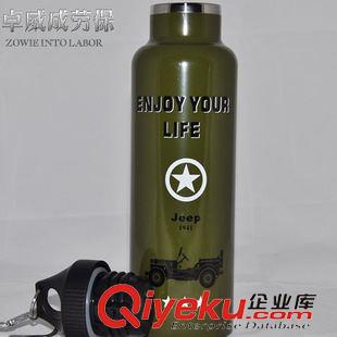 水壺 2015年戶外運(yùn)動(dòng)休閑保溫瓶杯子旅行迷彩水杯保溫壺運(yùn)動(dòng)水杯600ML原始圖片2