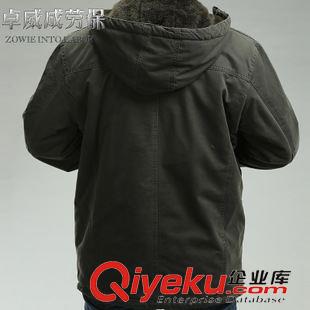 棉服 秋冬新款加厚男裝 休閑保暖棉衣棉服連帽外套