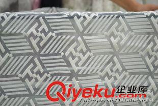 歐根紗繡花系列 1463# 現貨供應新款時尚網紗繡橫條形狀gd女裝服裝面料原始圖片2