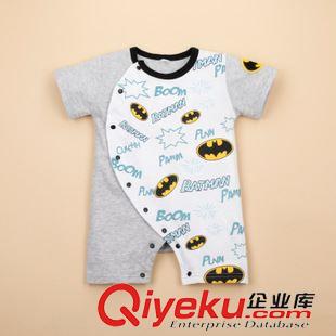 5月14日 寶寶超人蝙蝠俠短袖哈衣連身衣爬服嬰兒服夾衣實(shí)拍原始圖片3