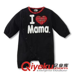 11月27日 我愛爸爸媽媽ilovepapamama哈衣長(zhǎng)袖連身衣寶寶衣嬰兒服全棉原始圖片2