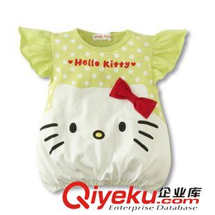 5月22日 hellokitty兒童飛邊袖背心上衣T恤夏童裝