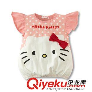 5月22日 hellokitty兒童飛邊袖背心上衣T恤夏童裝