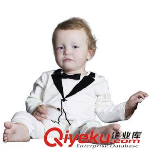 4月3日 nissen紳士領(lǐng)結(jié)小西裝長袖哈衣連身衣嬰兒服原始圖片2