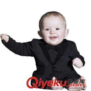 4月3日 nissen紳士領(lǐng)結(jié)小西裝長袖哈衣連身衣嬰兒服原始圖片3